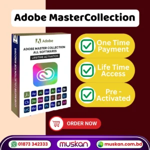 Adobe Master Collection – ডিজাইন, ভিডিও এডিটিং ও ক্রিয়েটিভ কাজের জন্য অল-ইন-ওয়ান প্রো সফটওয়্যার প্যাকেজ
